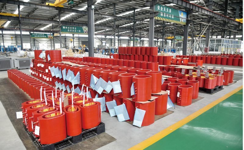 Dry-type transformer coil hall